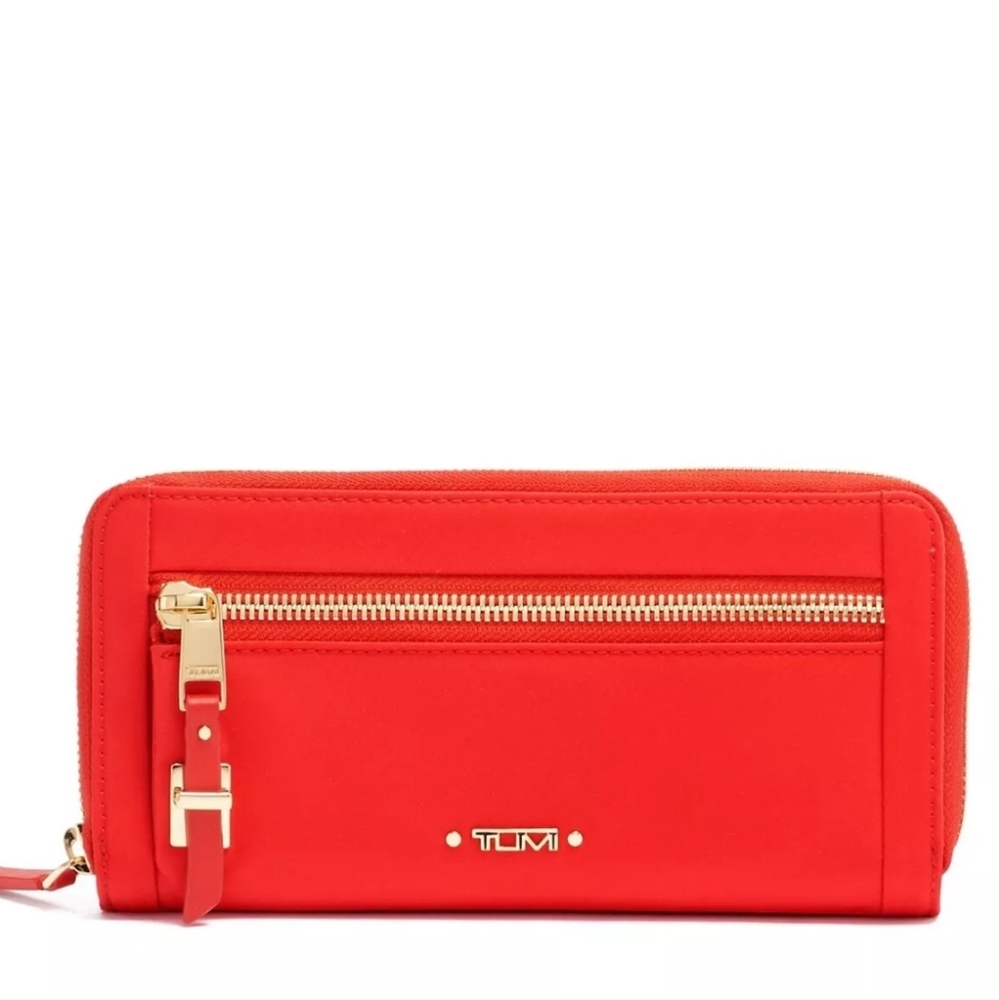 NEW Tumi Voyageur Zip Around Continental Wallet